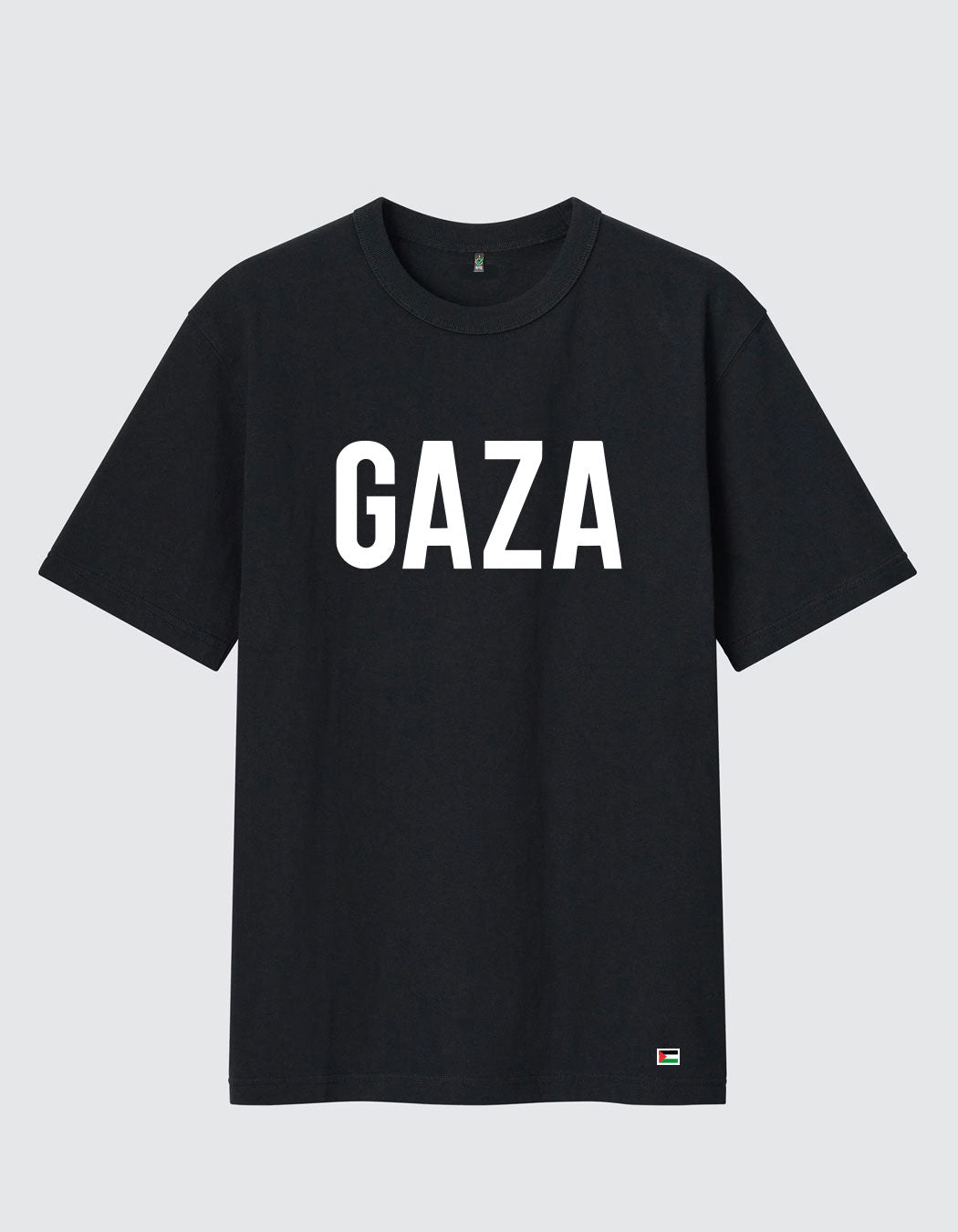 Gaza T-Shirt | Sort med hvidt print