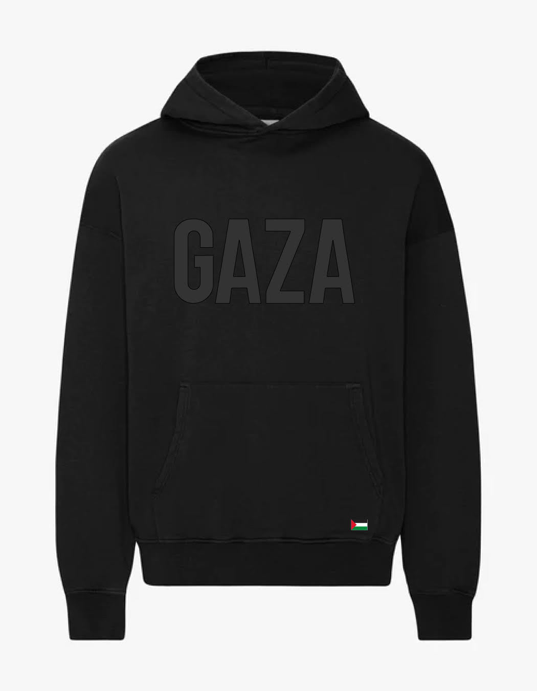 Organic Hoodie | Mørkegrå Print